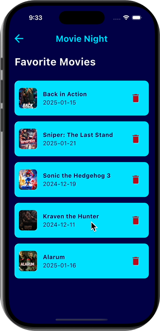 Movie Night screen 4